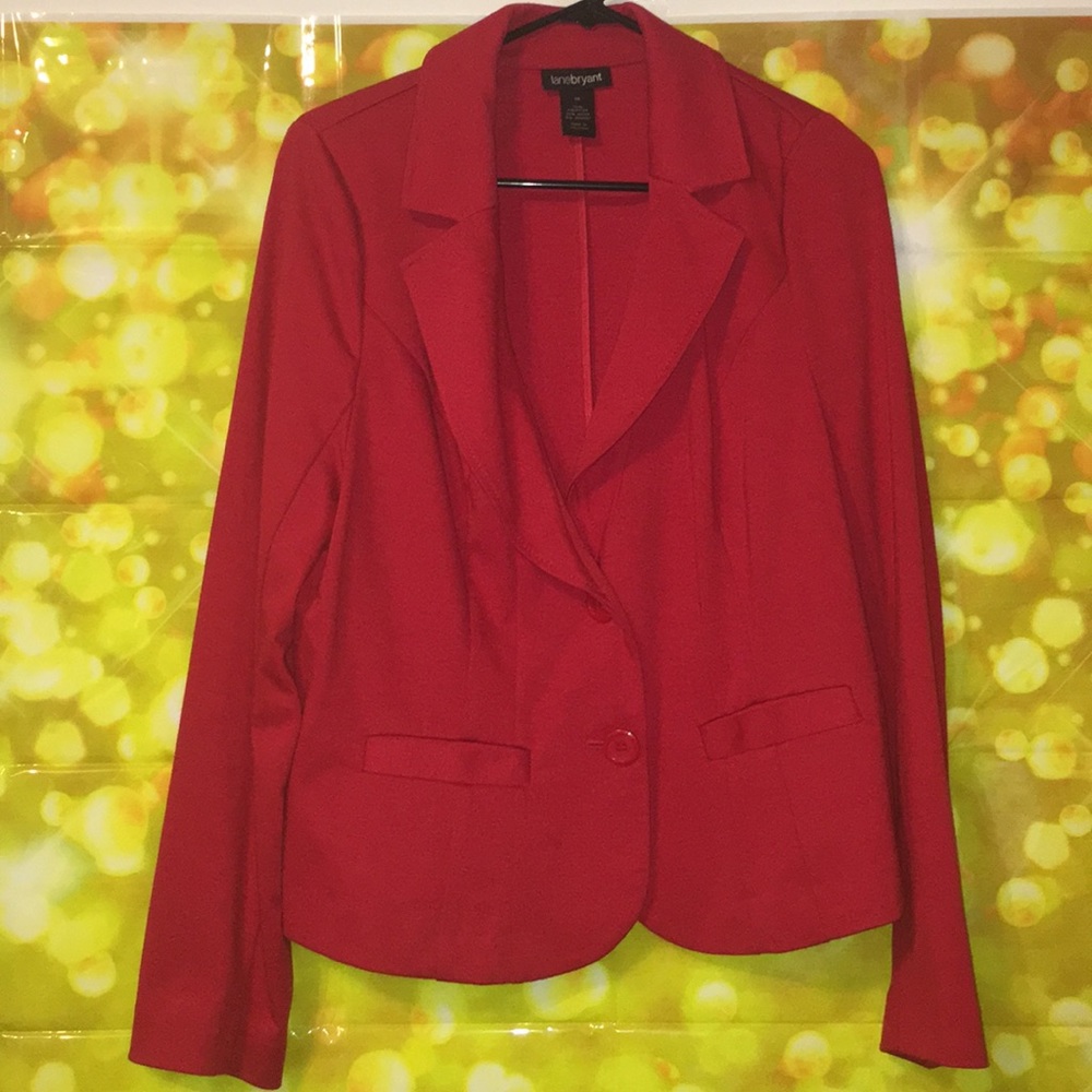 Lane Bryant Red Blazer